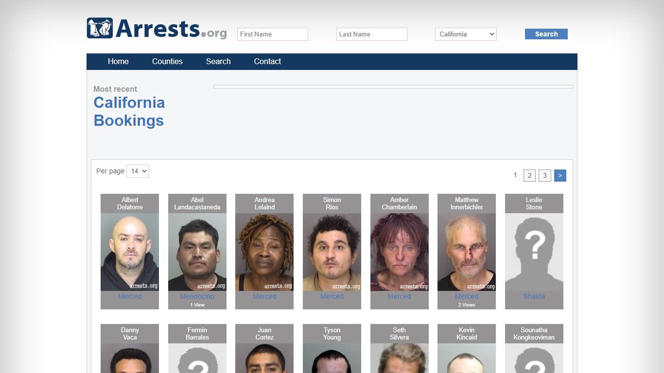 California Arrests and Inmate Search